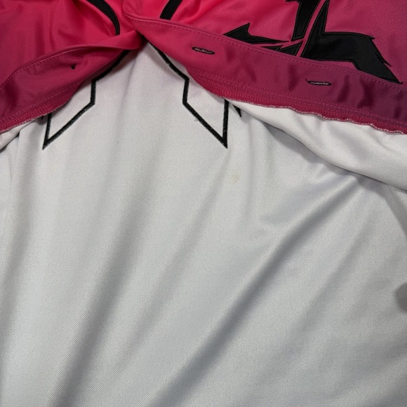 Excision Neon Pink Black Headbanger Stitched M Baseball Jersey EDM Music Rave - Picture 8 of 8